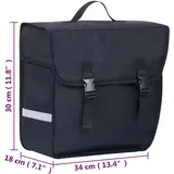 vidaXL Fahrradtasche Gepäckträger 21 l schwarz