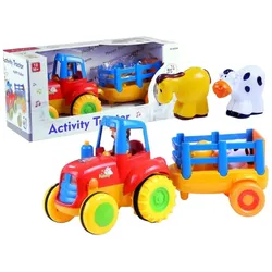 LEAN Toys Spielzeug-Traktor Traktor Anhängerzubehör Farmer Landmaschinenspielzeug Spielzeug Spiel bunt