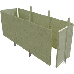 Carport-Geräteraum SKANHOLZ "Abstellraum C5", grün, Holz, Gerätehäuser, aus Profilschalung
