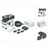 Festool CTLC MIDI Akku Absaugmobil 36 V ( 2x 18 V ) Staubkl. L + 4x Akku 4,0 Ah + Ladegerät + Systainer