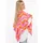 Zwillingsherz Dreieckstuch Happy Waves Beige/Pink/Orange