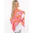 Zwillingsherz Dreieckstuch "Happy Waves", Damen, bunt (beige pink orange), Strick, Baumwollmischung, gemustert, Modetücher, auffallendes Muster, Strick, wärmend