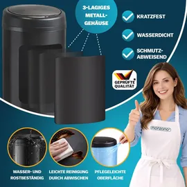 monzana Mülleimer 40 l Schwarz