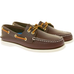 SPERRY Wms Authentic Original 2-Eye Damen Echtleder Boots-Schuhe Segelschuhe Mokassins 9195017 Braun - 35