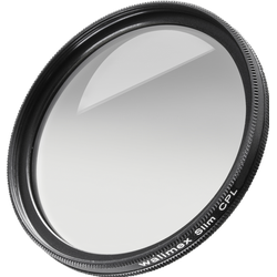 Walimex Slim Polfilter Zirkular (72 mm, Polarisationsfilter), Objektivfilter, Schwarz