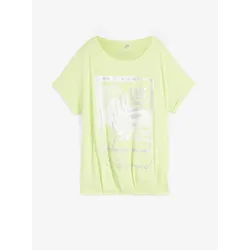 bonprix Shirt mit Druck, gelb, 52/54 (XXL), Viskose
