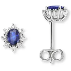 Paar Ohrhänger VIVANCE, silber, Ohrringe, Damen, Damen, 0.05 ct mit Diamant, Diamanten, Damen Gold Schmuck