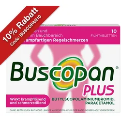 Buscopan Plus Filmtabletten bei Bauchschmerzen & Regelschmerzen