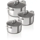 Ninja Topf-Set 3-tlg. Kochtopf Ø 16 cm + Ø 18 cm + Ø 20 cm