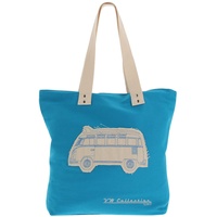 BRISA VW Collection - Volkswagen Wiederverwendbare Canvas-Einkaufs-Tüte-Strand-Tasche mit T1