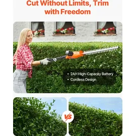 Vevor Heckenschere 51 cm inkl. 1 x 20 V