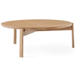 Audo - Passage Lounge Tisch, Ø 90 cm, Eiche natur