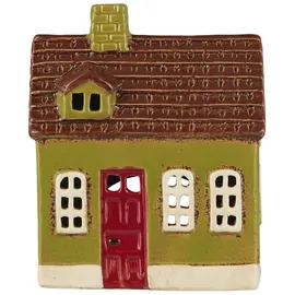 ib laursen Teelicht-Häuschen My Home Town mit Gaube, in grün | Gr.: onesize