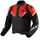 RevIt! Revit Automate Lederjacke - Schwarz/Neon-Rot / 52
