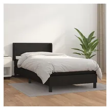 vidaXL Boxspringbett 100 x 200 cm Schwarz