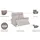 Home Affaire 2-Sitzer HOME AFFAIRE "FINNARA,2-Sitzer,elelektrische Relaxfunktion in 2 Sitzen, USB A/C", taupe, B:128cm H:103cm T:88cm, 100% POLYESTER, Sofas, Liegefunktion 105-135, Federkern