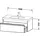 Duravit Ketho 100x45,5cm, Taupe, 1 Auszug, wandhängend