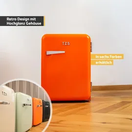 First Austria Retro Mini-Kühlschrank 40 l 56,2 cm hoch Orange