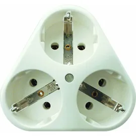 REV Ritter Schuko-Steckdose 3-fach Weiß 2 St.