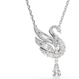 Swarovski Swan Anhänger, Schwan, Weiß, Rhodiniert | OS