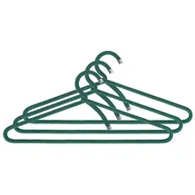 Peppermint Products Rope Hanger | 3er Textil-KLEIDERBÜGEL-Set aus Seil | Rutschfester Designer-Bügel f. Jacken, Hemden, Hosen | Design: Roman Luyken | Schrank- & Garderobenbügel (Waldgrün)