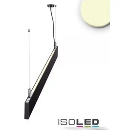 ISOLED LED Hängeleuchte Linear Up+Down 600, 25W, prismatisch, linear-verbindbar, schwarz, warmweiß