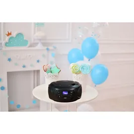 Cyberlux Tragbarer CD-Player Kinder Radio schwarz