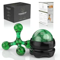 M.S.Lemberg M.S.Lemberg® Massage Set - Massageball & Triggerpunkt Drücker - Wellness & Entspannung Geschenk - Physiotherapie Trigger Massagegerät Massagekugel Nacken Roller Massageroller Rücken Faszien-Ball