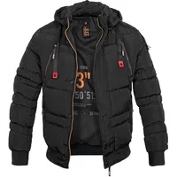 Poolman Hooded Winterjacke Harvey schwarz, Größe XL