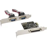 InLine Schnittstellenkarte, 1x 25pol parallel + 2x 9pol seriell, PCIe