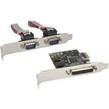 InLine Schnittstellenkarte, 1x 25pol parallel + 2x 9pol seriell, PCIe