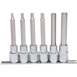 KS Tools 1/2" CHROMEplus Bit-Stecknuss-Satz Innensechskant, 6-tlg. 5-12 mm