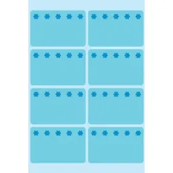 HERMA Tiefkühletiketten 26x40mm blau 48 Stück 3773 Eiskristalle