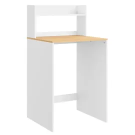 SoBuy Wäscheschrank 1 Fachboden Weiß 65x60x126cm Modern Bzr224-wn