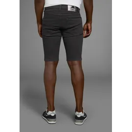 Arizona Jeansshorts gerader Schnitt, knieumspielende Länge, niedrige Leibhöhe Gr. 38, black washed, , 52476200-38