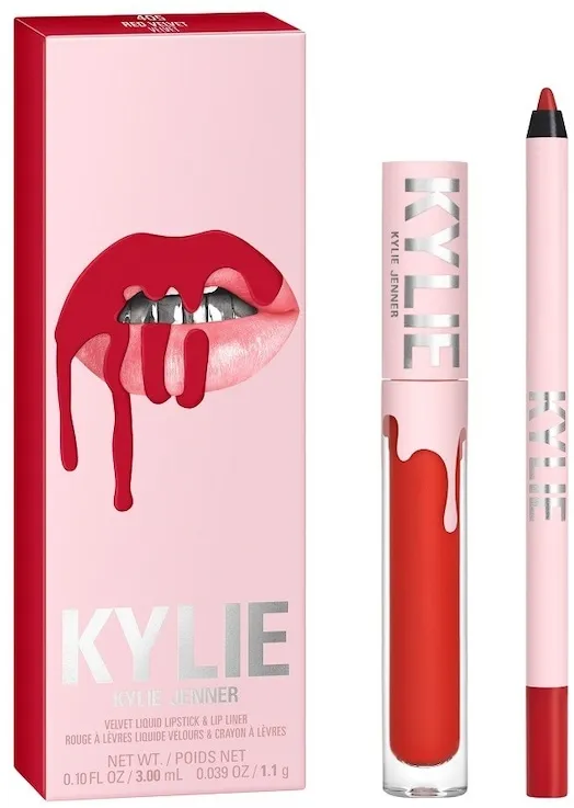 KYLIE COSMETICS Velvet Lip Kit Sets   405 - RED VELVET