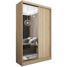 masseno Schwebetürenschrank PATRIZIA 120 x 216 x 61 cm Braun