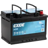 EXIDE EK700 AGM START-STOP Autobatterie Batterie Starterbatterie 12V 70Ah EN760A