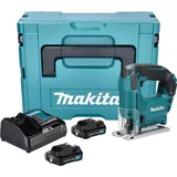 Makita JV 101 DSAJ Akku Stichsäge 12 V max. 65 mm + 2x Akku 2,0 Ah + Ladegerät + Makpac