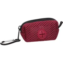Karlie Kotbeutelspender - Misha Bordeaux - Polyester & Mesh - Reißverschluss - Karabinerhaken - 1 Rolle inklusive - Flamingo