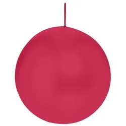 Wiedemann Kerzen Kugelkerzen Magenta Ø 100 mm, 6 Stück, rußarm, tropffrei, hochwertiger Docht
