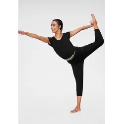 Jumpsuit OCEAN SPORTSWEAR "Soulwear - Yoga & Relax Jumpsuit", Damen, Gr. 40, N-Gr, schwarz, Obermaterial: 56% Baumwolle, 38% Viskose, 6% Elasthan, sportlich, bequem 3/4-Länge, Kurzarm, Overalls, aus weicher Viskose-Mix-Qualität