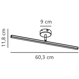 Nordlux Ip S13 7,2 W 400 lm 3000 K Gebürsteter Stahl 60 cm
