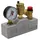 CALEFFI Kesselsicherheitsgruppe 1 Zoll bis 50 kW mit Isolierung und 3 bar Sicherheitsventil