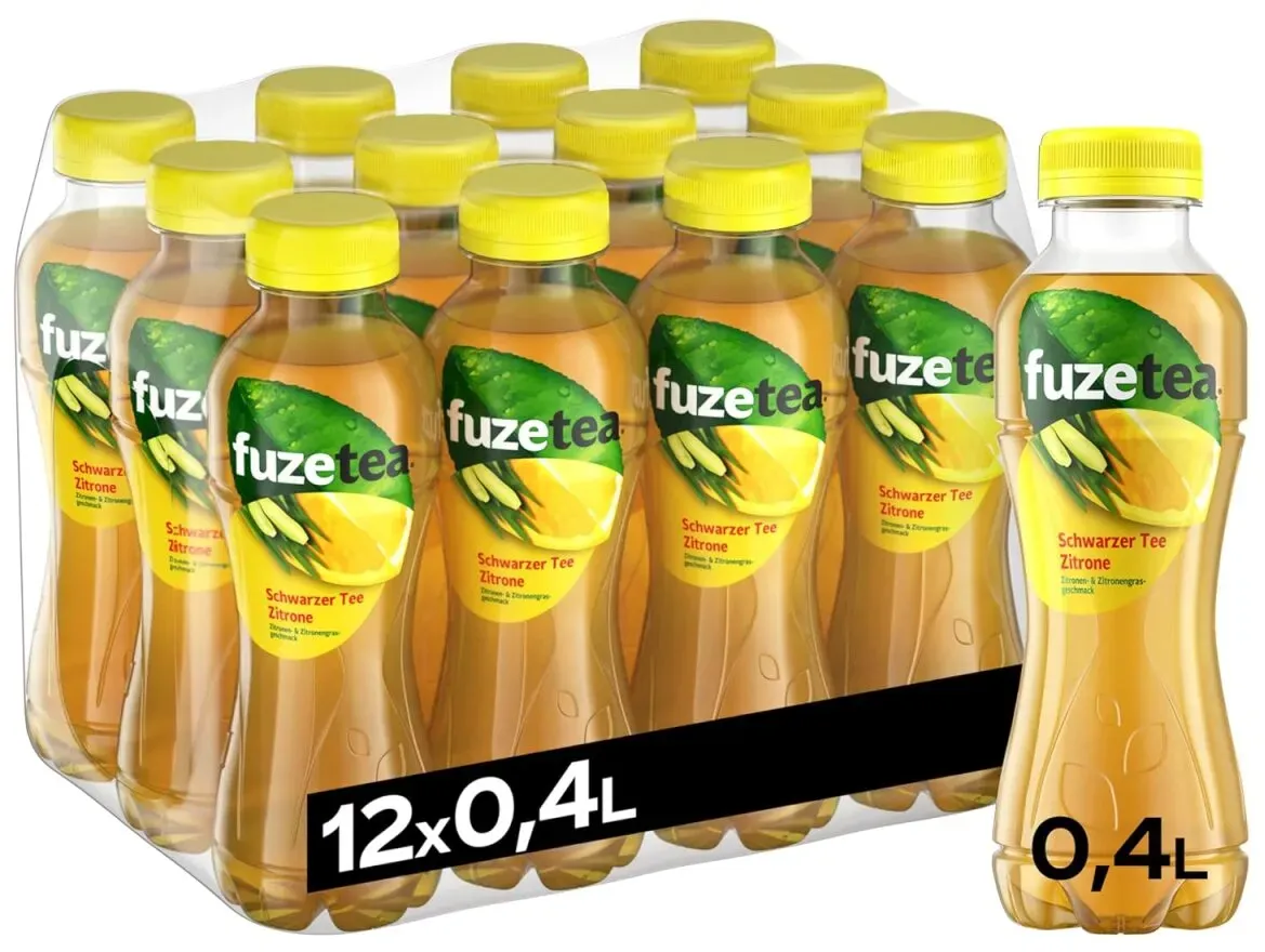 Fuze Tea Schwarzer Tee Zitrone- & Zitronengras 0,4l 12x0,4l