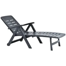 vidaXL Klappliege 189 x 72 x 96 cm anthrazit 48756