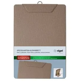 Sigel Klemmhefter Speisekarten beige, 1 St.