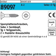 F. REYHER Nchfg. GmbH & Co. KG Spanplattenschraube 4,5 x 50 500 Stück