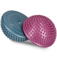 Navaris Balance-Igel Fitness Halbkugel mit Noppen - 2X Balance