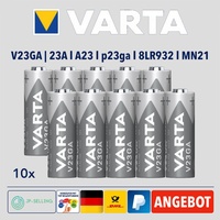 10 x Varta Alkaline Batterie 12Volt A23 23A p23ga V 23 GA MN21 8LR932 Bulkware